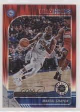 2019-20 Panini NBA Hoops Premium Stock Red Flash Prizm Marial Shayok #252 g6p