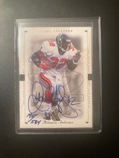 2000 UD SP Authentic Jamal Anderson Buyback On Card Auto /584 #4 Atlanta Falcons