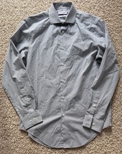 Men  s Calvin Klein White Slim Fit Dress Shirt Size 15 32/33