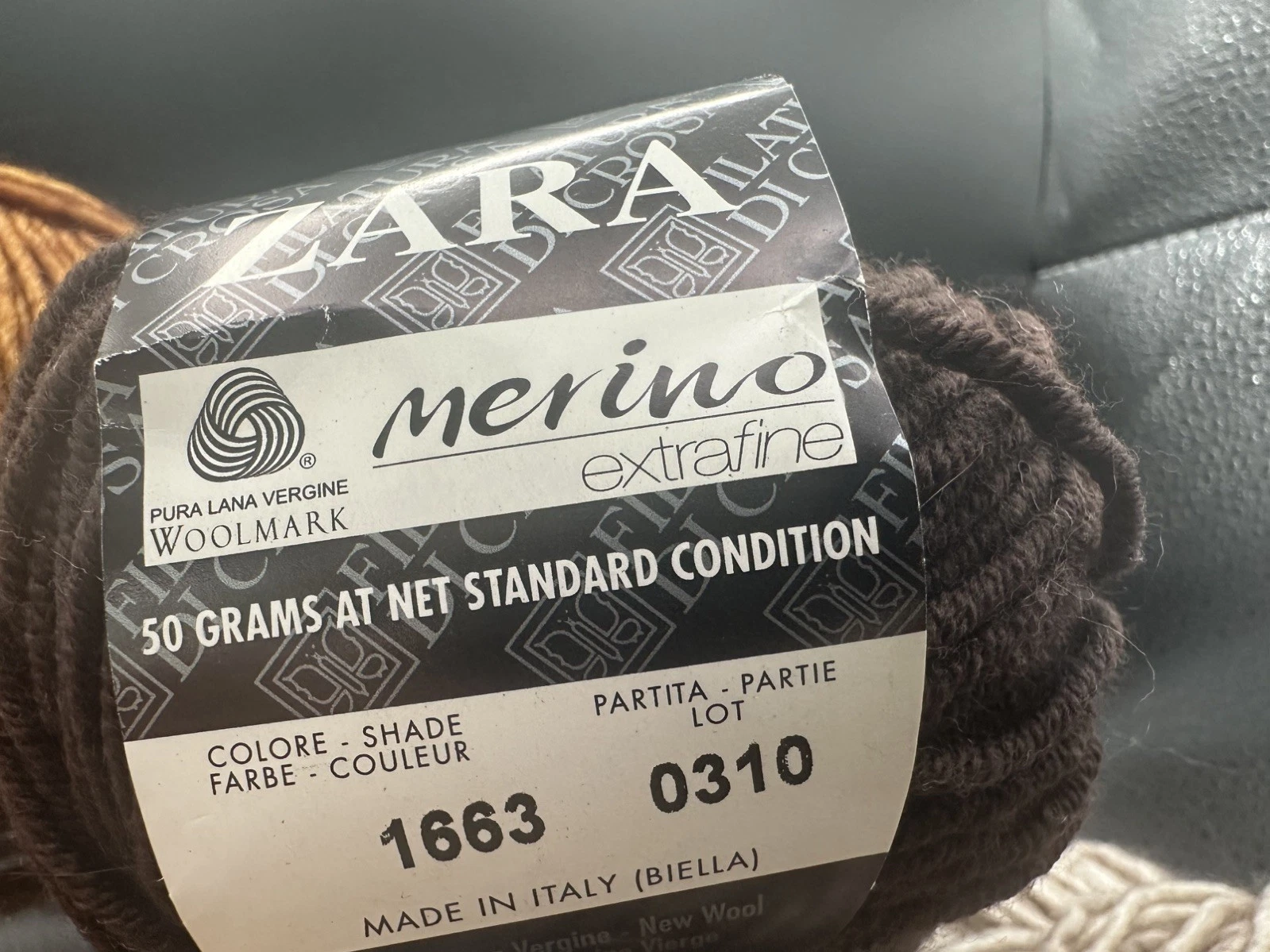 Lot of 5 Yarn NICE Balls Mix Color Zara, K&C Unknown. FALL WINTER COLORS. - product detail image 23