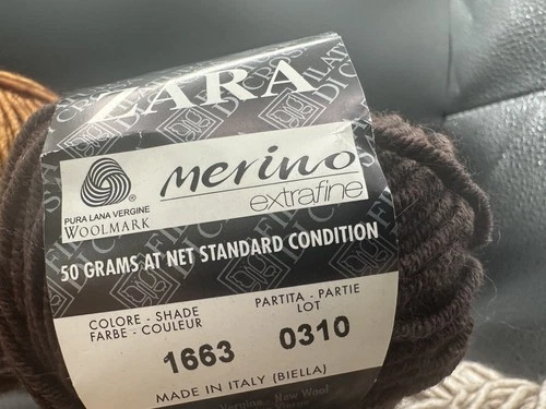 Lot of 5 Yarn NICE Balls Mix Color Zara, K&C Unknown. FALL WINTER COLORS. image 23