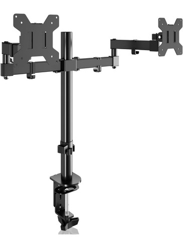 Bracwiser 360° Tilt/Rotate Dual Monitor Mount, Double Monitor Arm for 13-32 inch - 第 1/15 張圖片