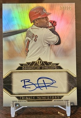 2014 Topps Tribute - Tribute To The Stars Auto /24 Brandon Phillips