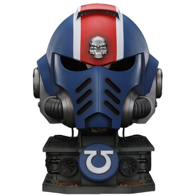 HIPLAY JOYTOY Warhammer Ultramarines Lieutenant Titus' MKX Helmet &Display Stand