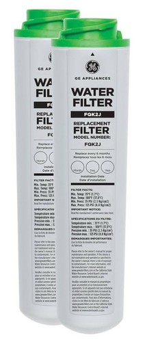 2 PACK GE FQK2J Under Sink Dual Flow Drinking Replacement Water Filter USA - Picture 1 of 4