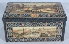 2022 SCHMIDT NURNBERGER LEBKUCHEN FESTIVE TIN CHEST 11 1/8" x 9.5" X 6.25" NEW