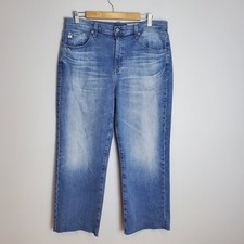 Ag Adriano Goldschmied Brinley Crop Mid Rise Straight Jean Womens Size 32