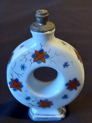 J C Boldoot Amsterdam kleiner Porzellan Parfum Flakon. Vintage ca. 100 Jahre alt.