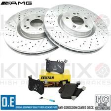 Für Mercedes A45 AMG 13-18 Bremsscheiben Vorne Textar Bremsbeläge Kleidung 350mm