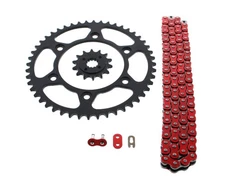 1993-2013 Honda XR650L 650 L Red Chain and Sprocket Black 14/48 114L