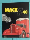 c.1950 MACK " 'A-40' - TRUCK / TRACTOR" Truck Dealer Sales Brochure