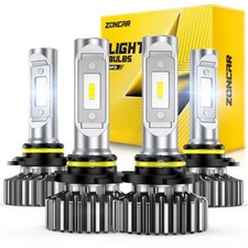 LED Bulbs Combo, 140000LM 10X Super Brightness HB3 HB4 Led Bulb, 9005 9006
