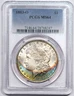 1883-O Morgan Dollars - PCGS MS-63 - Lovely Rainbow Toned