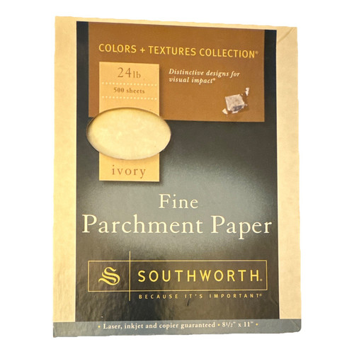 Southworth Fine Parchment Printer Paper Ivory 24 lb 8.5x11