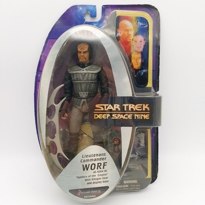  Star Trek DS9 Lieutenant Commander Worf Art Asylum 2005 Musicland EXCLUSIVE NEU