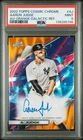 2022 Topps Cosmic Chrome - Autographs Aaron Judge #CCA-AJ Orange Galactic PSA 9