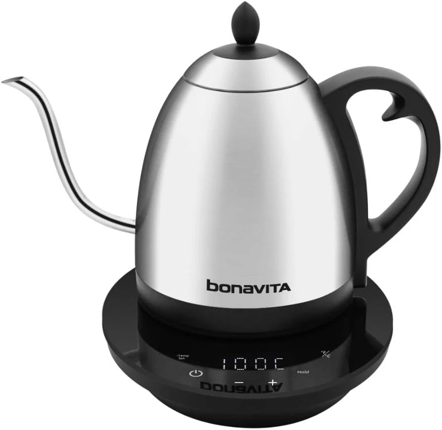 Cosmopolitan 1.0L Gooseneck Electric Kettle with 6 Temp Settings