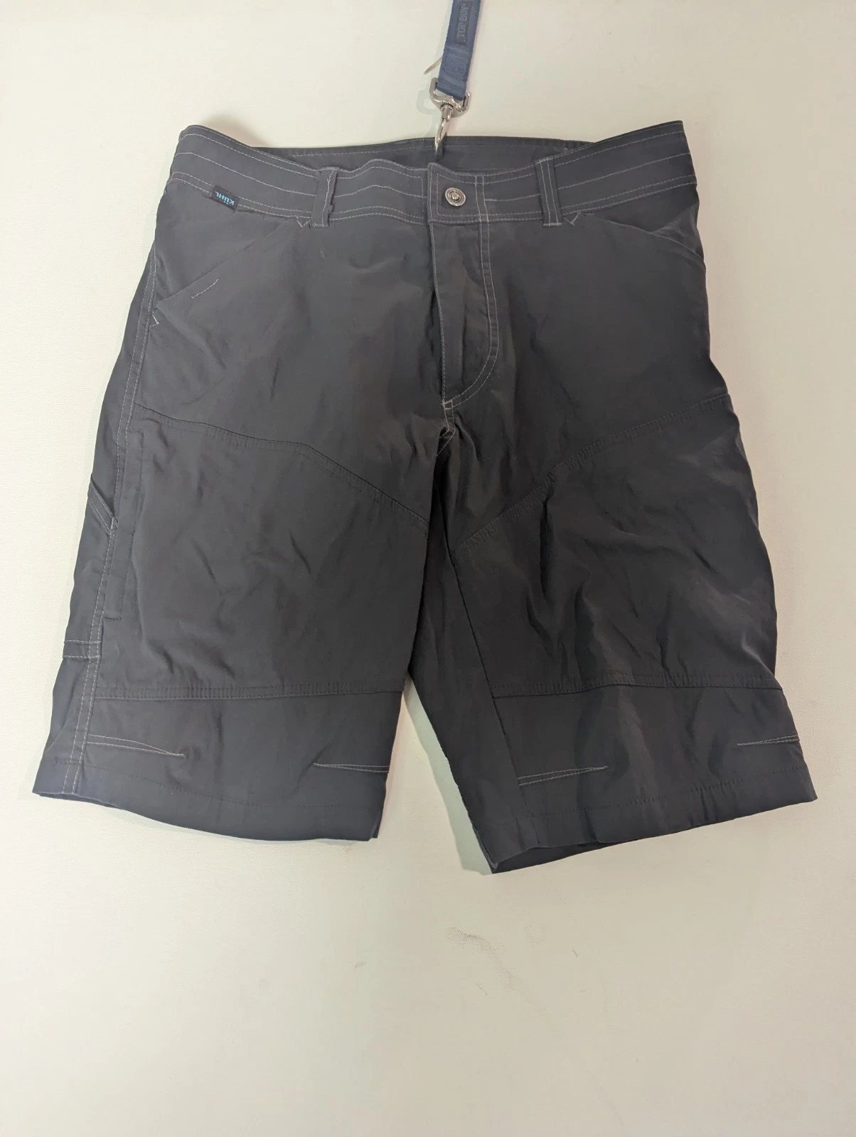 Kuhl Renegade Shorts Mens 34 Dark Gray Nylon Blend Outdoor Utility Hiking Tech
