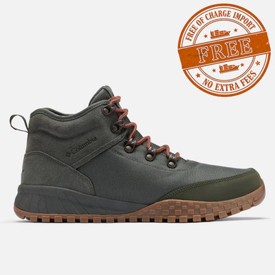 Columbia Mens Fairbanks Mid Boot Hiking Comfort Deep Olive, Desert Sun Authentic