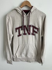 The North Face TNF Pullover Hoodie Sweatshirt Cream Red Mens Medium Outdoors 80