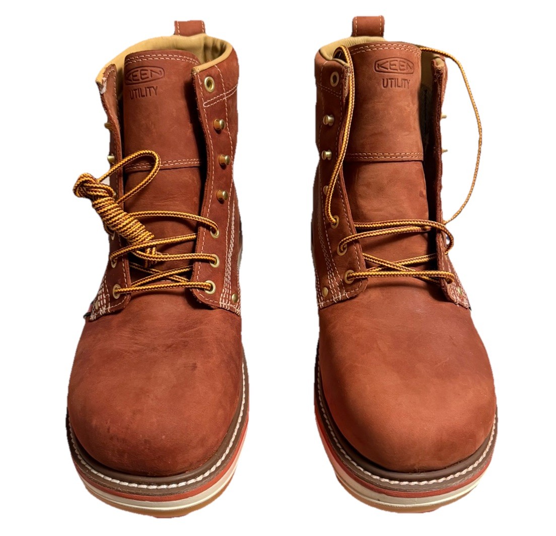 KEEN Utility Men's 12D Liberty 6 Waterproof Work Boots - Brown image 4