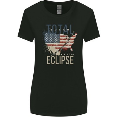 USA Total Solar Eclipse Damen Breiter Schnitt T-Shirt