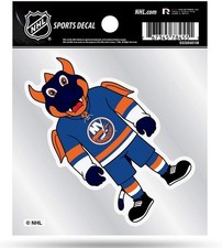 New York Islanders Mascot Logo Premium 4x4 Decal with Clear Backing Flat Vinyl A