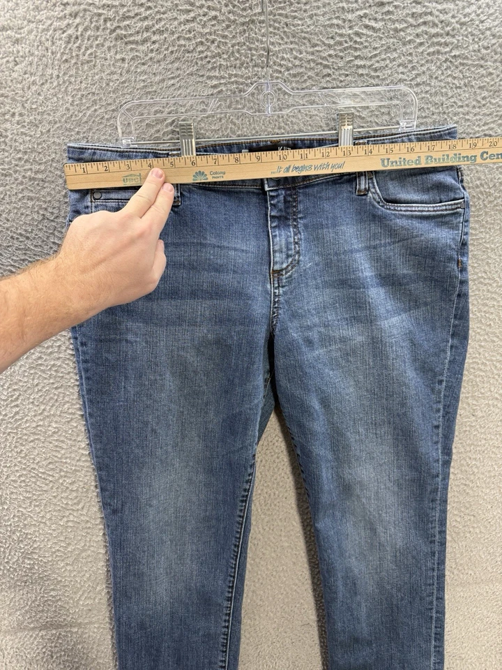 KUT From The Kloth Jeans Womens 16 Blue Catherine Boyfriend Distressed Preppy - Image 3 of 4