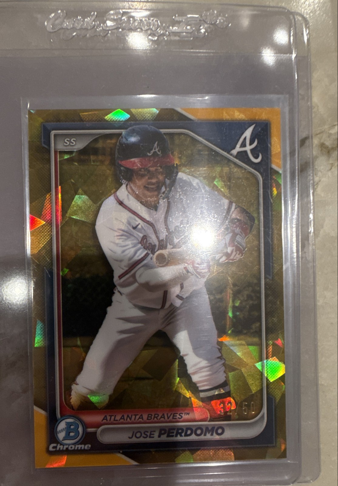 2024 Bowman Chrome Sapphire Edition - Prospects Jose Perdomo #BCP-220 Gold /50