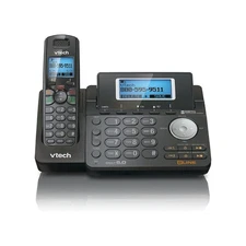 VTech DS6151 DECT 6.0 2-Line Cordless Phone w/ Answering System - Black