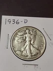 1936-D Liberty Walking Half Dollar (Free Shipping)