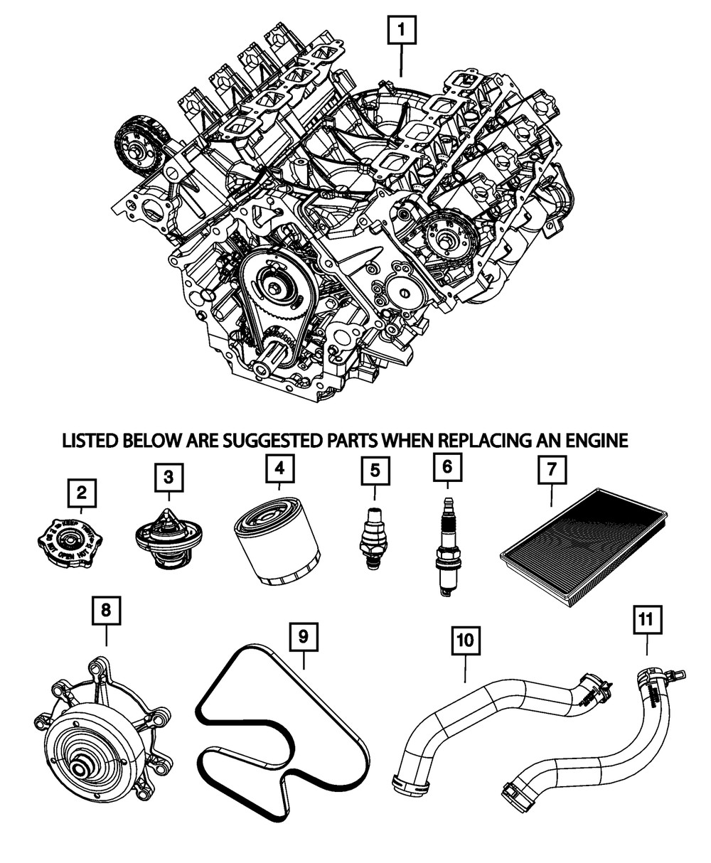 Genuine Mopar Spark Plug 68303918AA