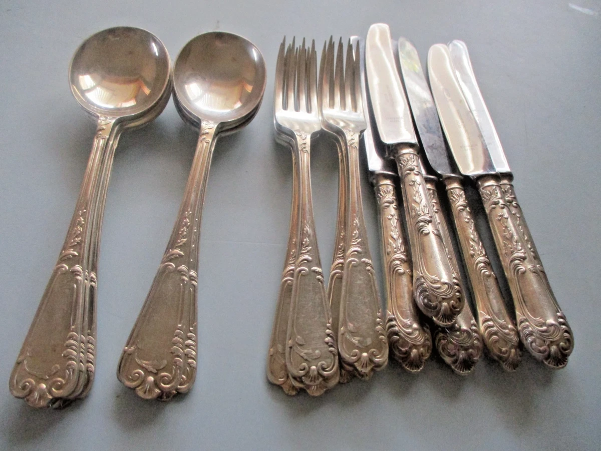 Vintage EPNS Slack & Barlow Sheffield 18 Piece Cutlery Set