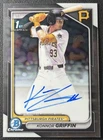 KONNOR GRIFFIN 2024 BOWMAN DRAFT #CPA-KG CHROME AUTO 1ST PROSPECT RC AUTOGRAPH D