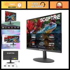 22" FHD 1080p Gaming Monitor, 144Hz Refresh Rate, HDMI, DisplayPort, Speakers