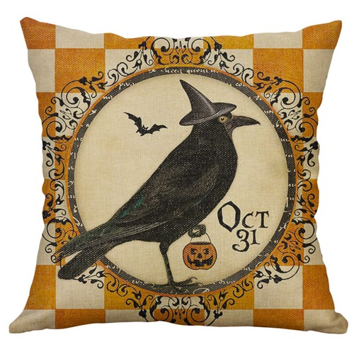 Halloween Throw Pillow Cases Cushion Cover Holiday Party Favor Gift Decorations - Picture 16 of 23