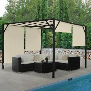 3x3 4x3 4x4 M Pavillon Garten Markise Sonnenschutz Uberdachung Sonnensegel Ebay