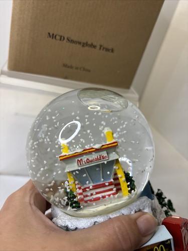 McDonald's Vintage Snow Globe 2006 Very BIG MAC Christmas Restaurant Semi Truck - Picture 2 of 10