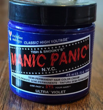 MANIC PANIC Ultra Violet Hair Dye 4 oz Semi Permanent Hair Color Cream