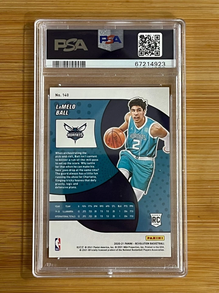 LaMelo Ball 2020-21 Panini Revolution Rookie RC #140 PSA 10 Hornets Gem Mint - Image 2 of 2