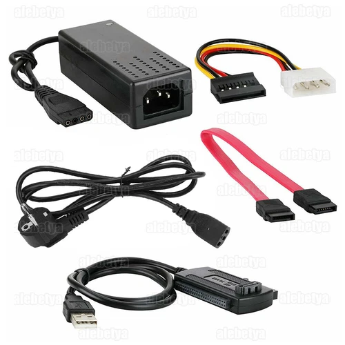USB auf IDE + SATA Adapter für 2,5" & 3,5" HDD SSD Festplatten Festplatte