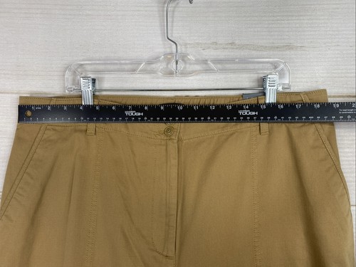 Talbots Pants Womens 18 Brown Supersoft High Waist Straight Leg Cargo Crop NWT - Picture 5 of 14