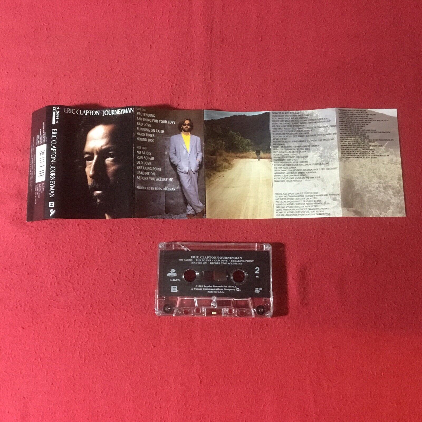 Eric Clapton Journeyman Cassette Tape Dolby Reprise 9 26074-4 