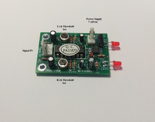 Módulo detector de señal de pico estéreo para uso de audio. MPEAK-93 - Imagen 2 de 7