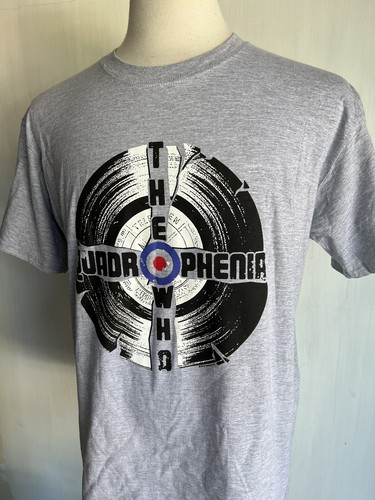 THE WHO (2013) Official Men's Quadrophenia Band Vinyl Logo T-Shirt Size Large - Picture 3 of 5