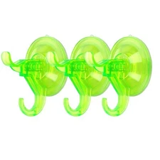 3 Pack Suction Cup Hooks Clear Suction Cup Hanger Removable Small Suction Cup...