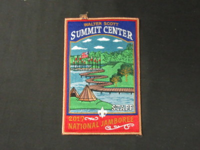 2017 National Jamboree Walter Scott Summit Center Patch, thread break       pkl