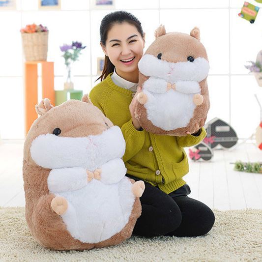 38cm Japanese Big Fat Hamster Plush Soft Toys Doll Stuffed Birthday Xmas Gifts | eBay