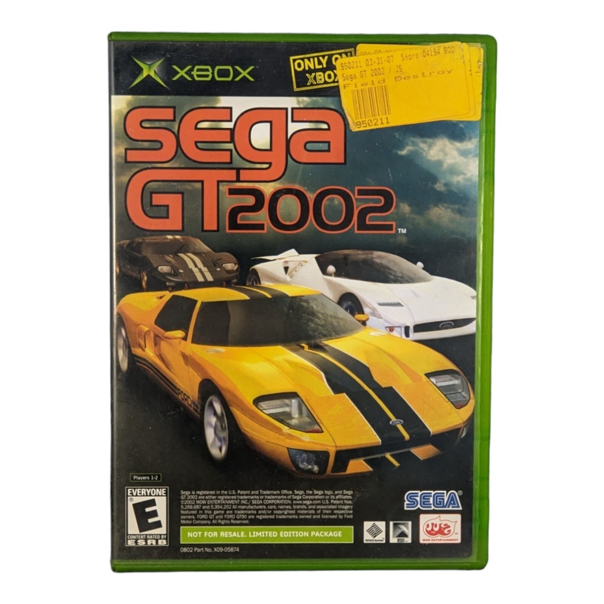 JSRF Jet Set Radio Future & Sega GT 2002 Original Microsoft Xbox
