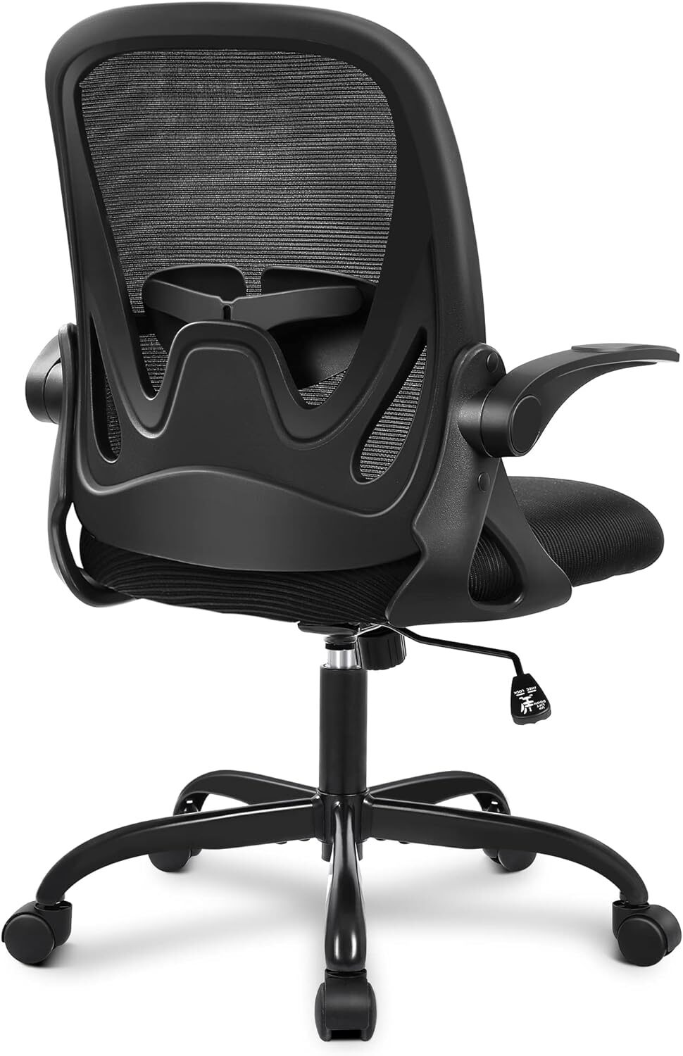 Office Chair Ergonomic Desk Chair with Flip up Armrests Swivel Breathable Mesh